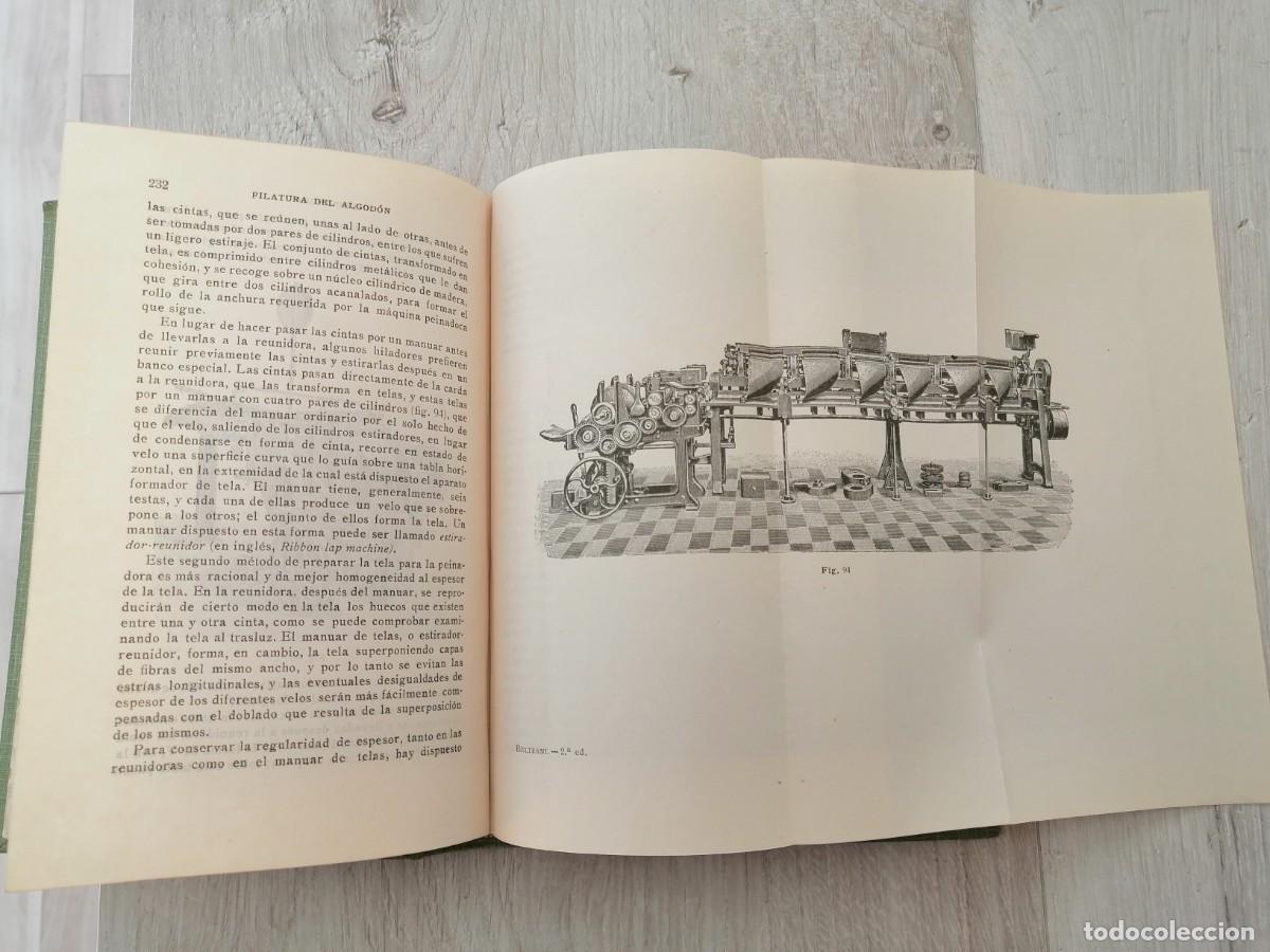 Libros antiguos: Filatura del algod&oacute;n: manual teorico-pr&aacute;ctico - Foto 5