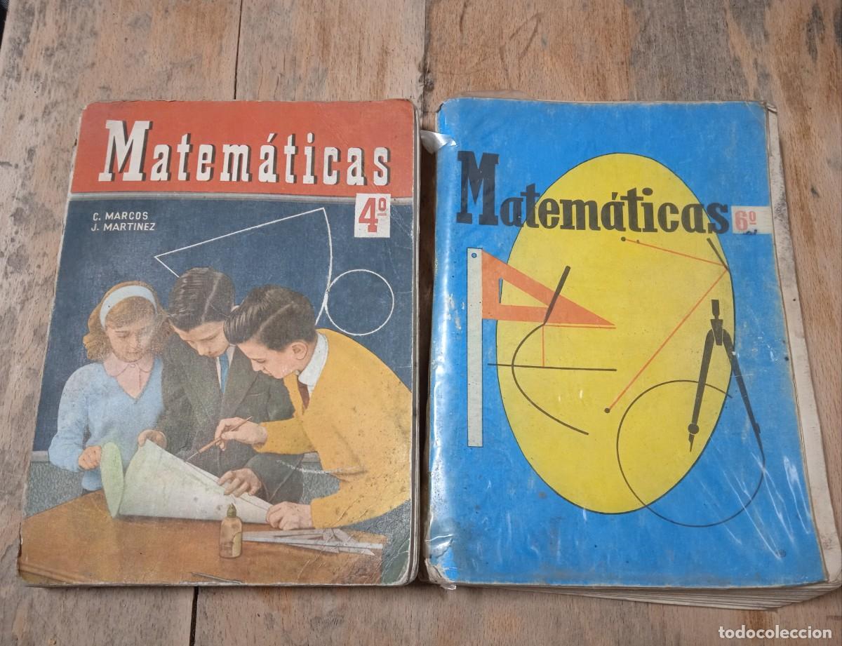 Old books: Antiguos libros matematicas 4&ordm; y 6 &ordm; ediciones S.M