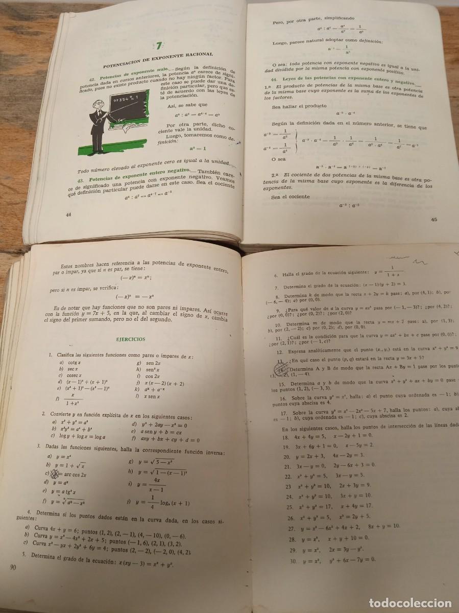 Libros antiguos: Antiguos libros matematicas 4&ordm; y 6 &ordm; ediciones S.M - Foto 5