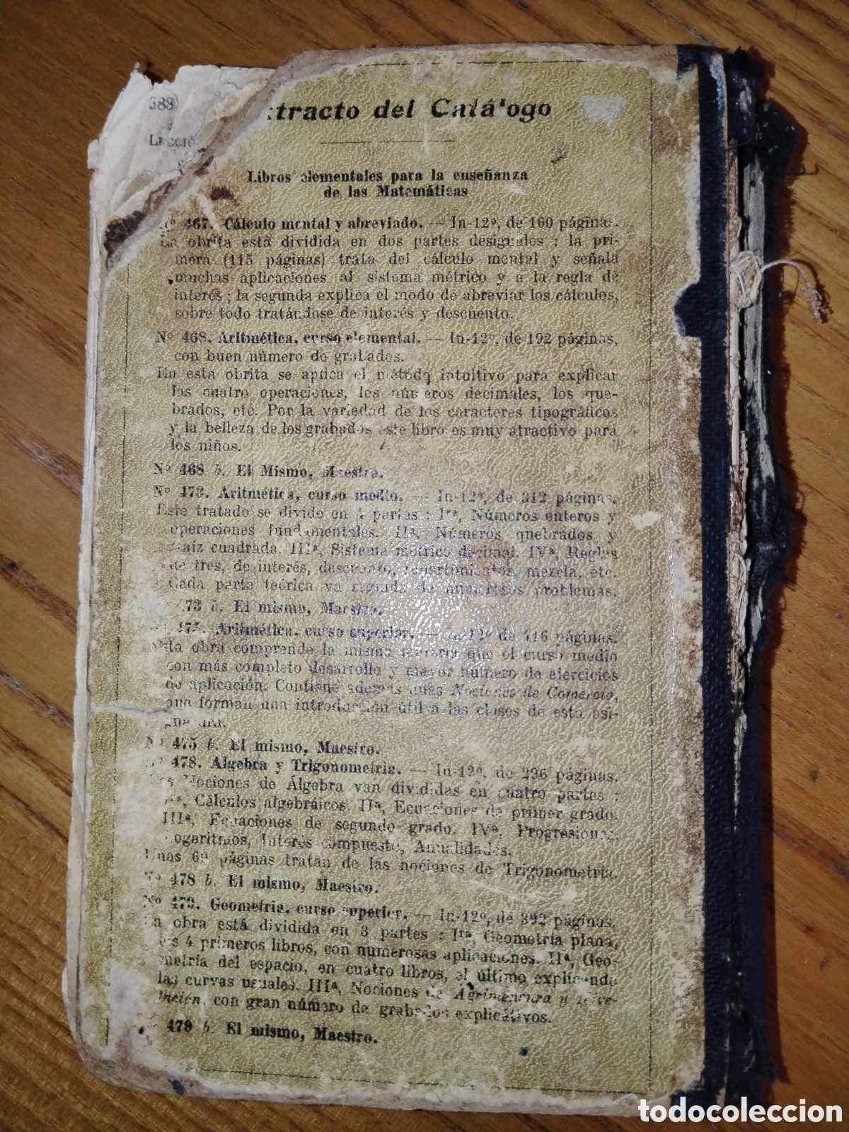 Libros antiguos: Elementos de aritm&eacute;tica. Bru&ntilde;o - Foto 2
