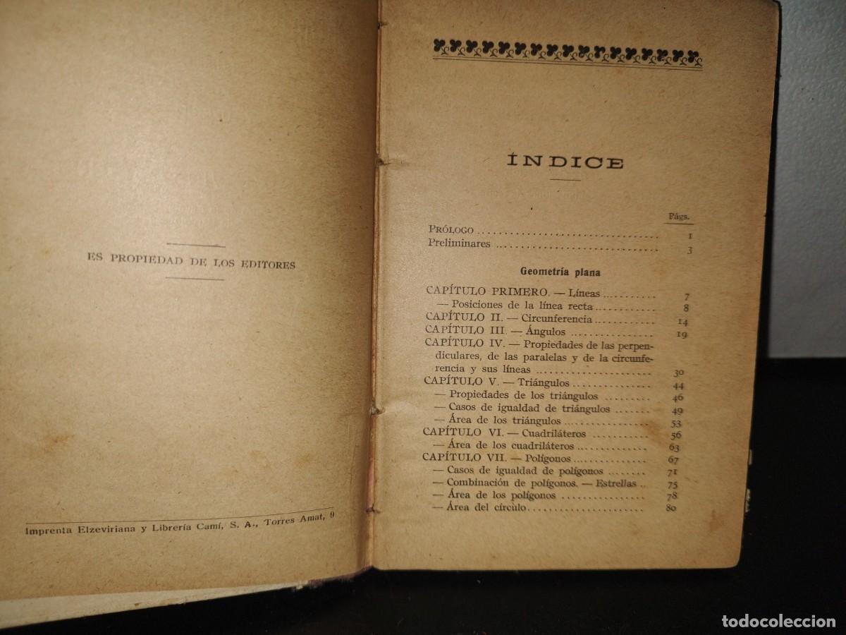 Libros antiguos: 193- GEOMETR&Iacute;A RAZONADA - D. JAIME VI&Ntilde;AS Y CUS&Iacute; - 1900S - Foto 5