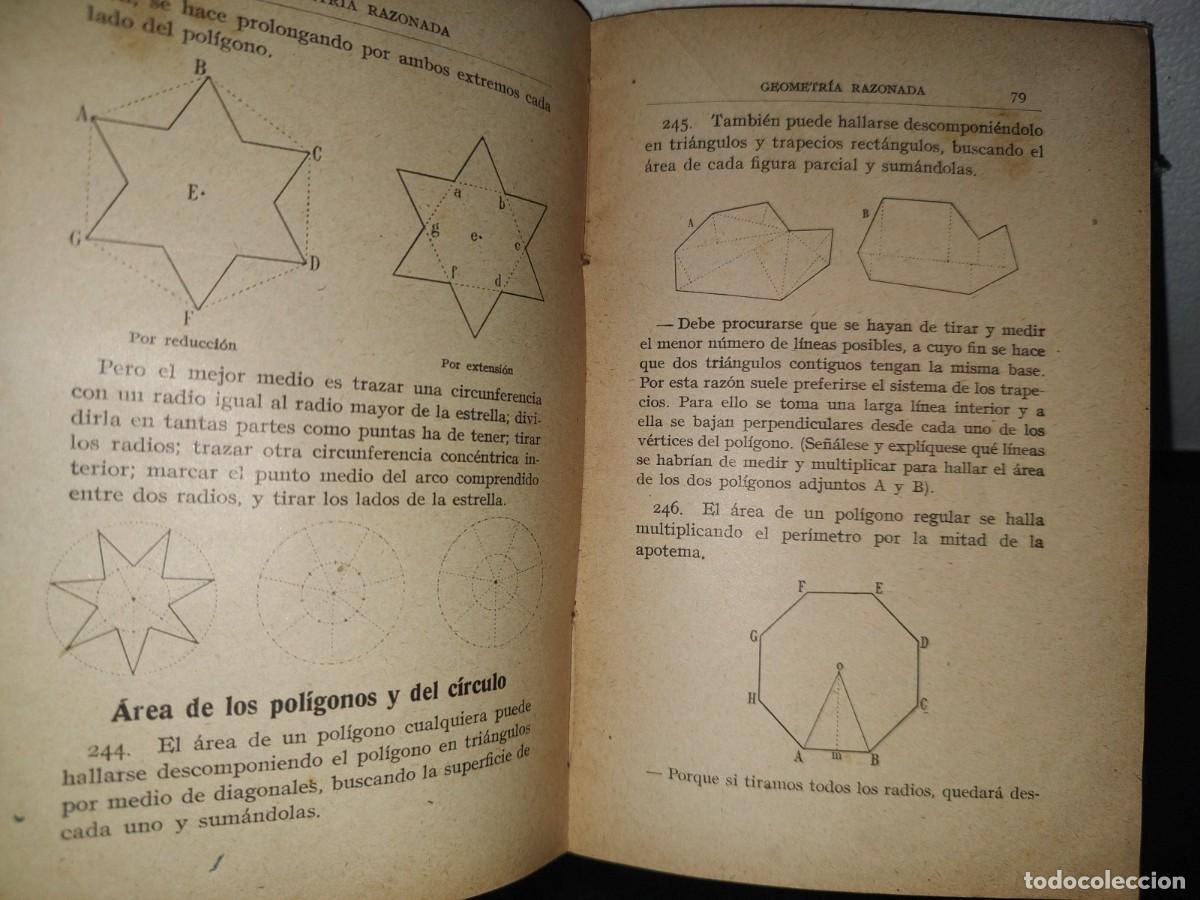 Libros antiguos: 193- GEOMETR&Iacute;A RAZONADA - D. JAIME VI&Ntilde;AS Y CUS&Iacute; - 1900S - Foto 8