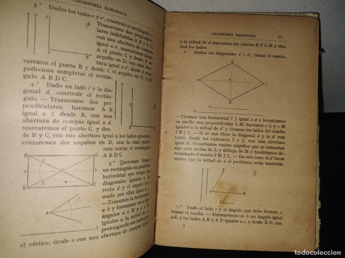 Libros antiguos: 193- GEOMETR&Iacute;A RAZONADA - D. JAIME VI&Ntilde;AS Y CUS&Iacute; - 1900S - Foto 9