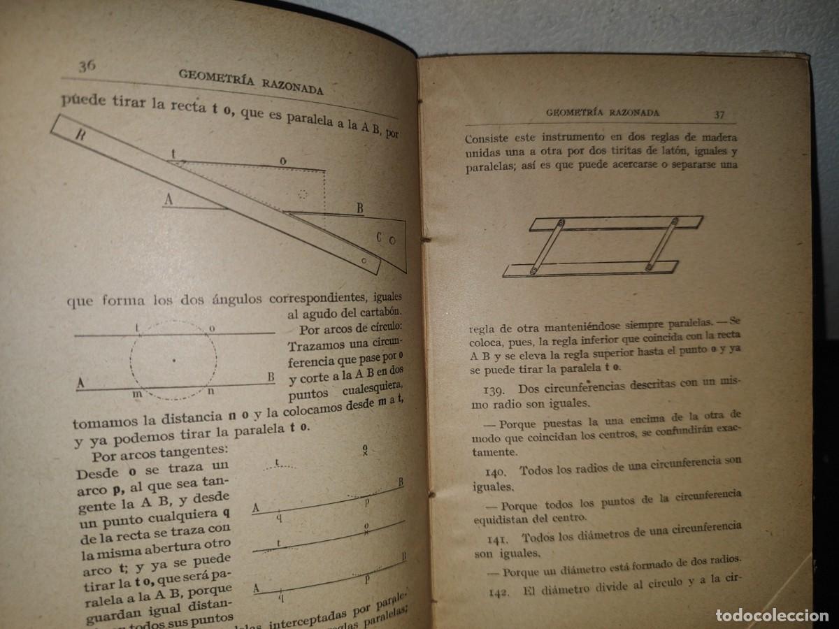 Libros antiguos: 193- GEOMETR&Iacute;A RAZONADA - D. JAIME VI&Ntilde;AS Y CUS&Iacute; - 1900S - Foto 10