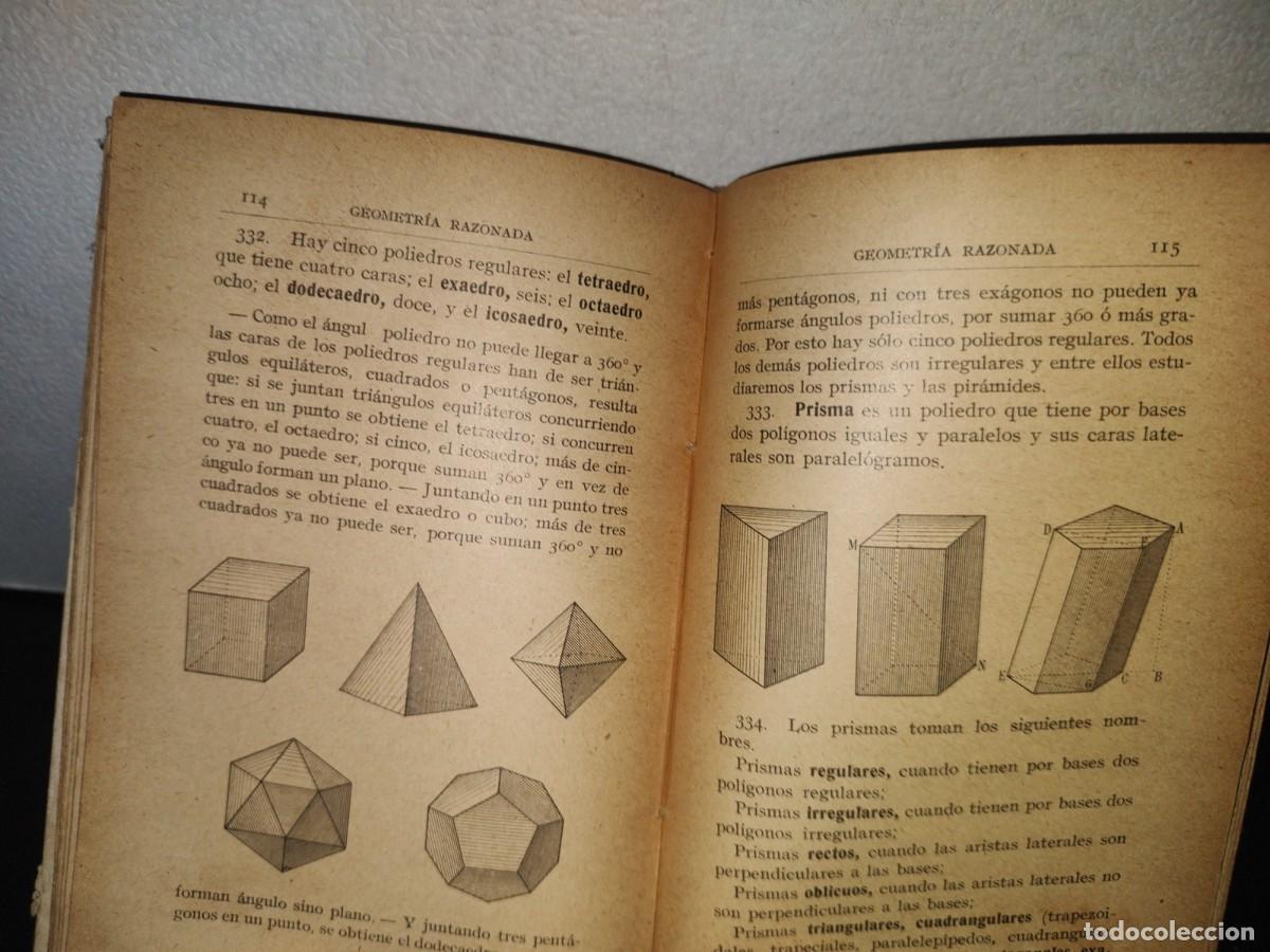 Libros antiguos: 193- GEOMETR&Iacute;A RAZONADA - D. JAIME VI&Ntilde;AS Y CUS&Iacute; - 1900S - Foto 12