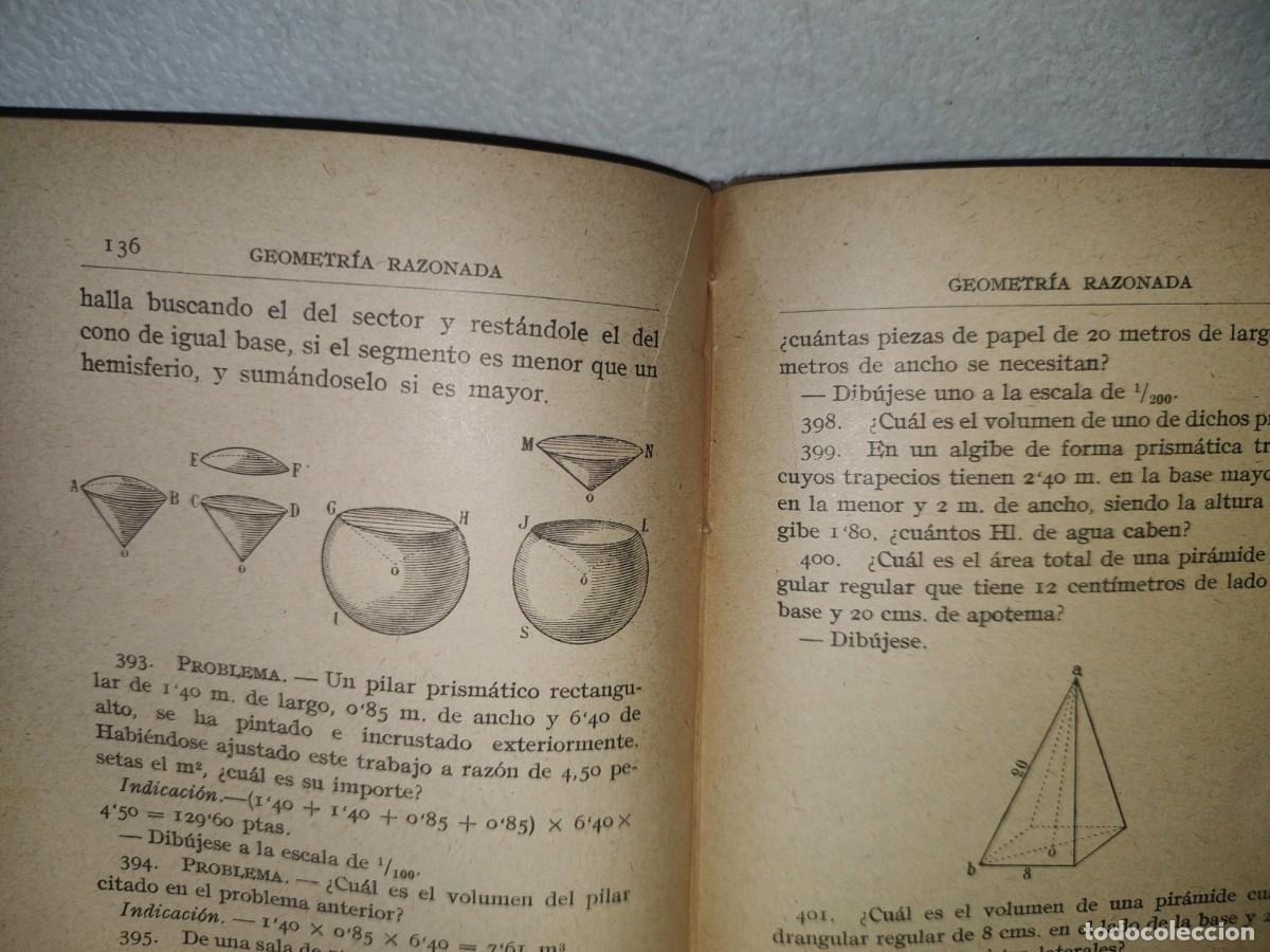 Libros antiguos: 193- GEOMETR&Iacute;A RAZONADA - D. JAIME VI&Ntilde;AS Y CUS&Iacute; - 1900S - Foto 13