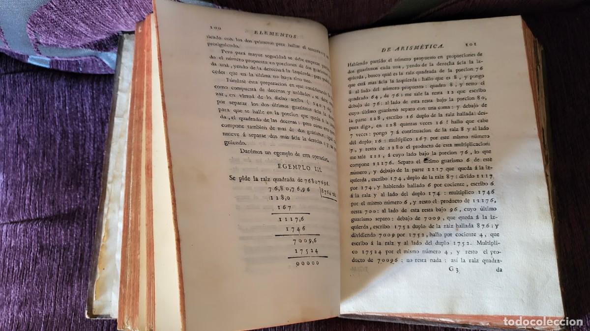 Libros antiguos: ELEMENTOS DE MATEM&Aacute;TICA POR D. BENITO BAILS 1779 TOMO I - Foto 3