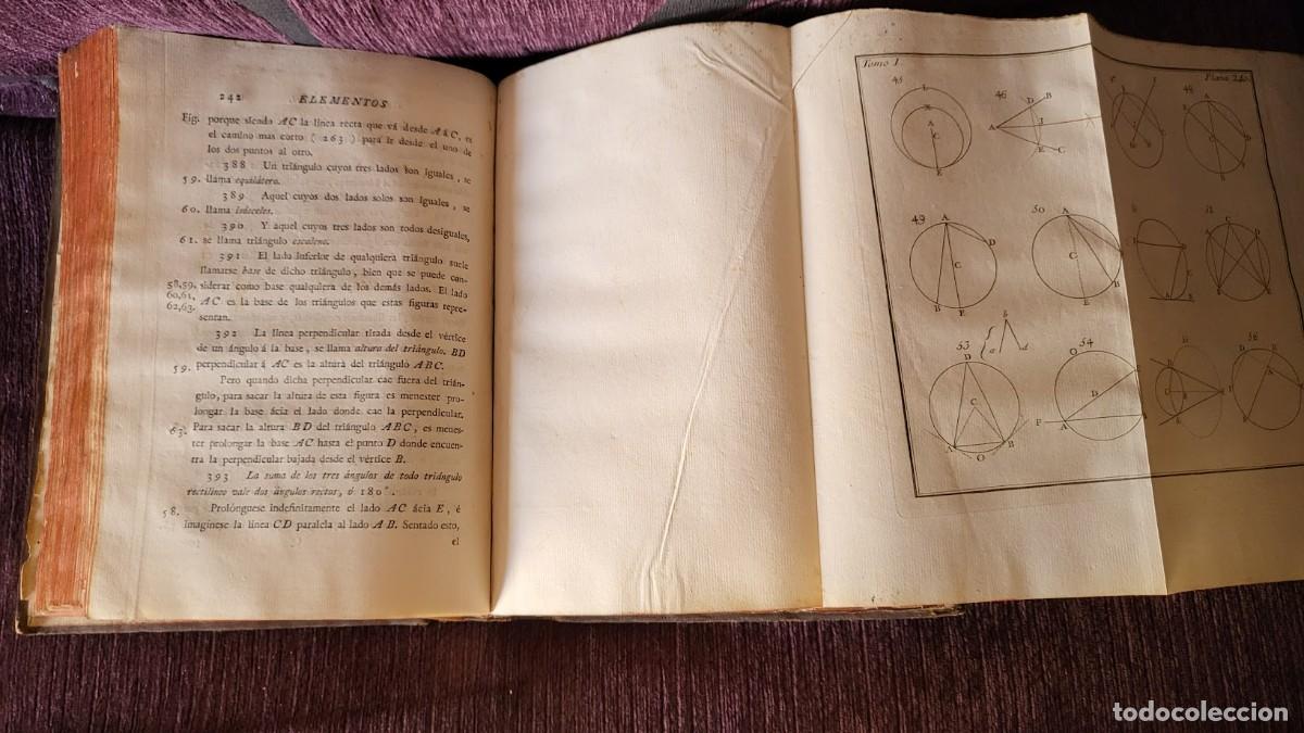 Libros antiguos: ELEMENTOS DE MATEM&Aacute;TICA POR D. BENITO BAILS 1779 TOMO I - Foto 4