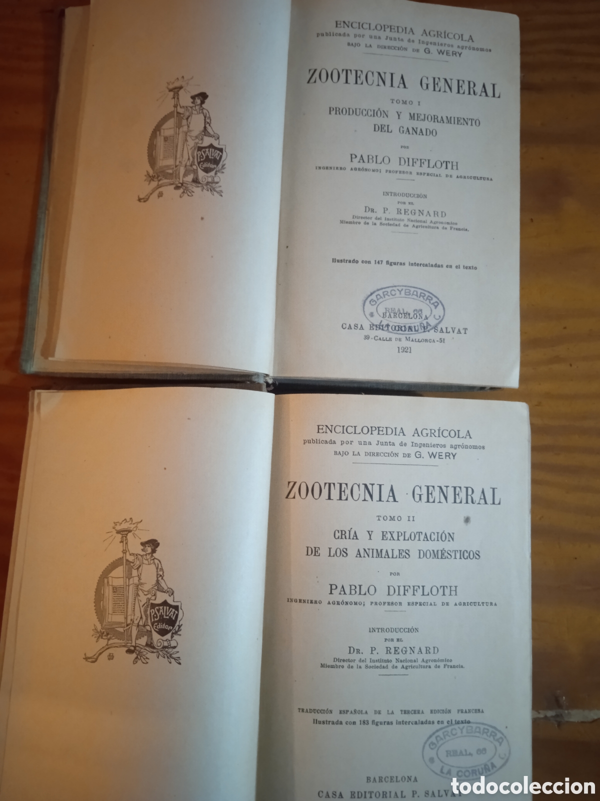 Libros antiguos: Zootecnia General. P. Diffloth. 2 tomos. - Foto 3