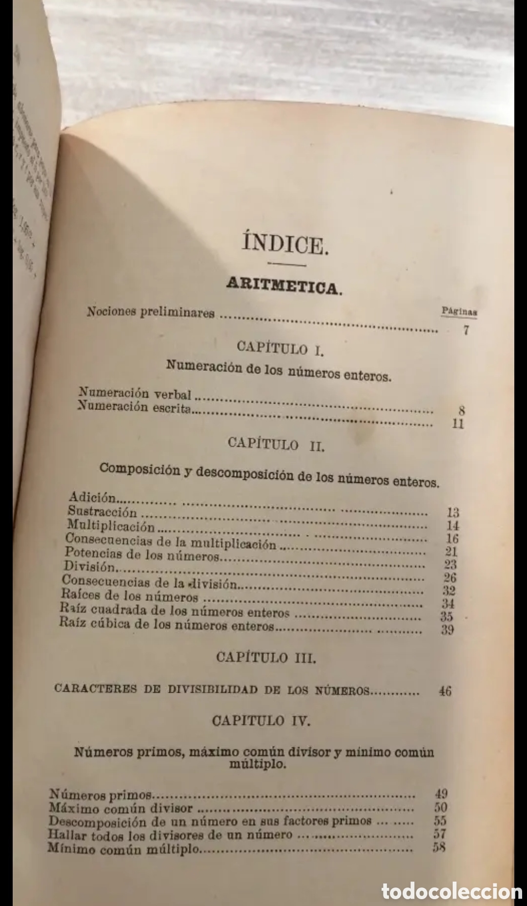 Libros antiguos: 1894 Principios de Aritm&eacute;tica y &Aacute;lgebra - Foto 6