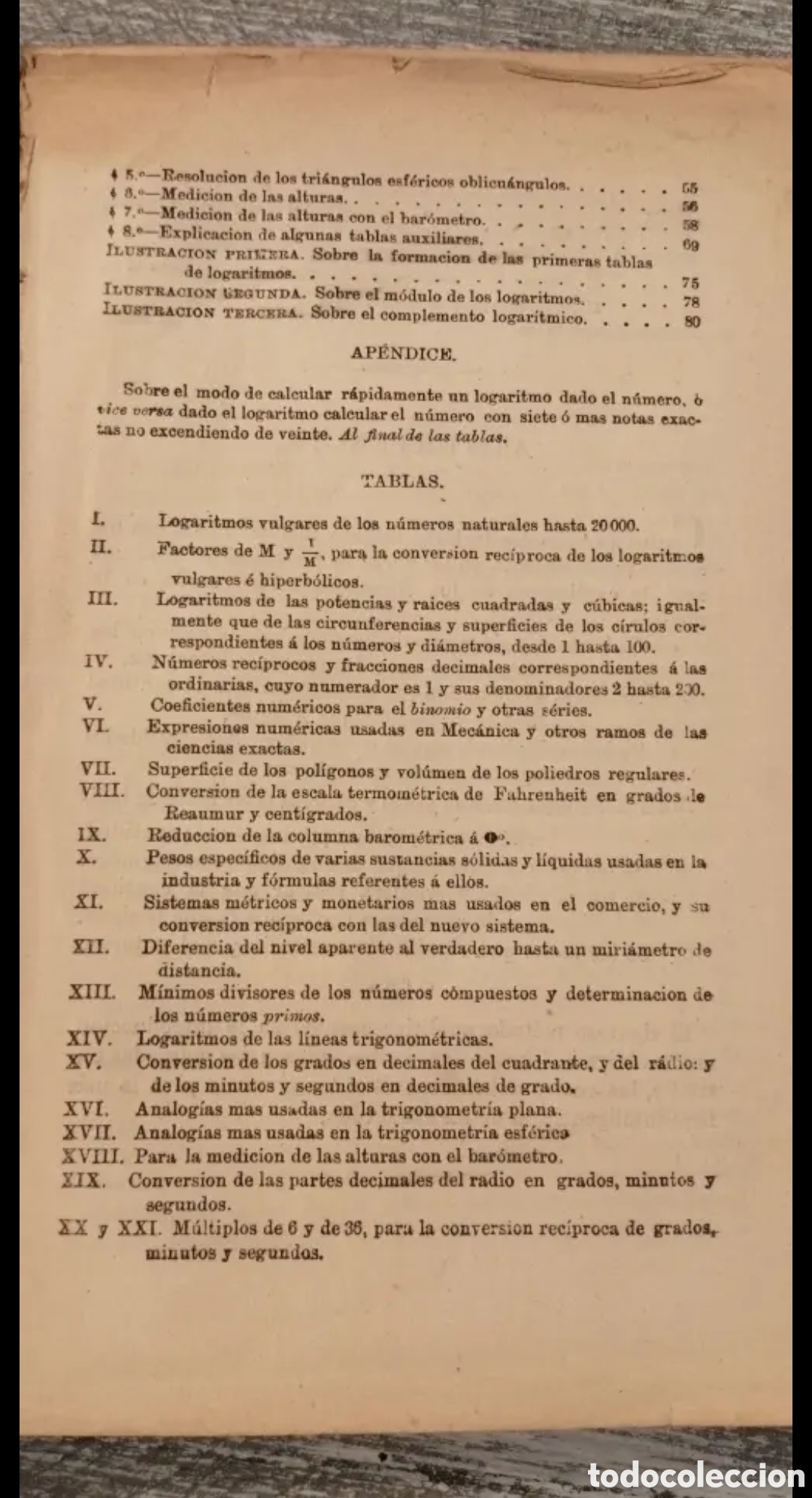Libros antiguos: 1907 Tablas de Logaritmos Queipo - Foto 4