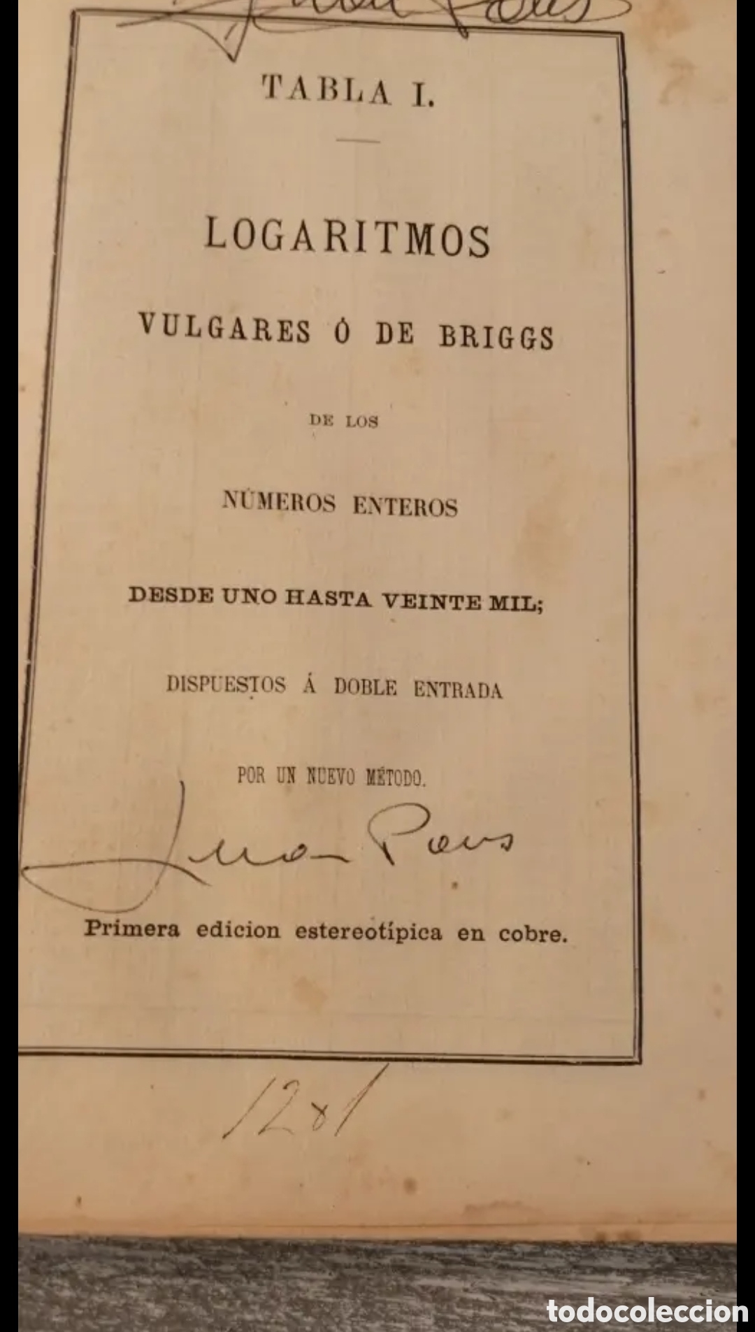 Libros antiguos: 1907 Tablas de Logaritmos Queipo - Foto 8