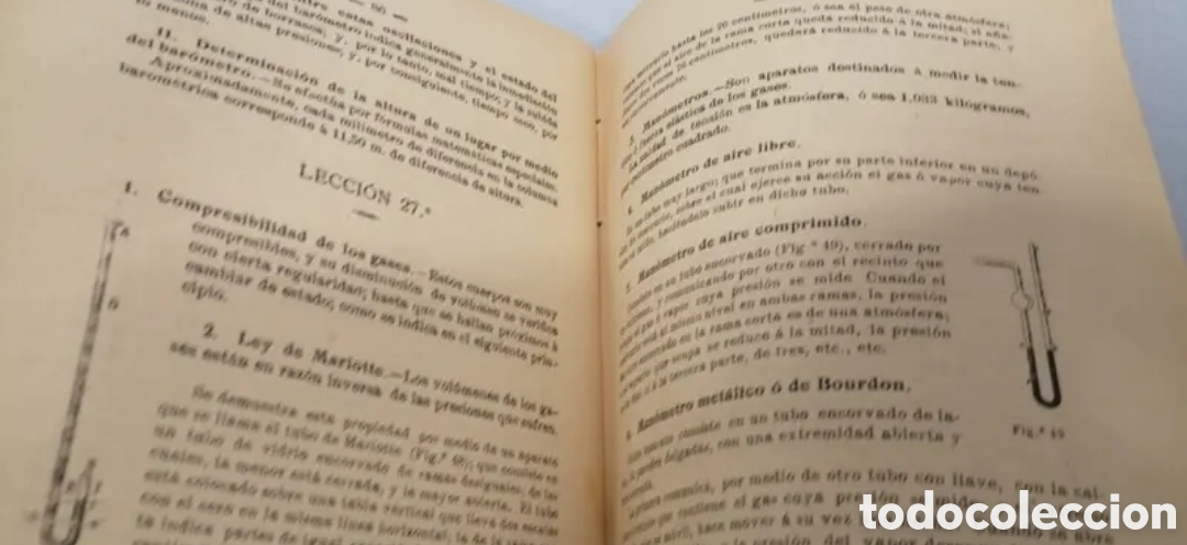 Libros antiguos: 1914 Curso elemental de F&iacute;sica - Foto 4
