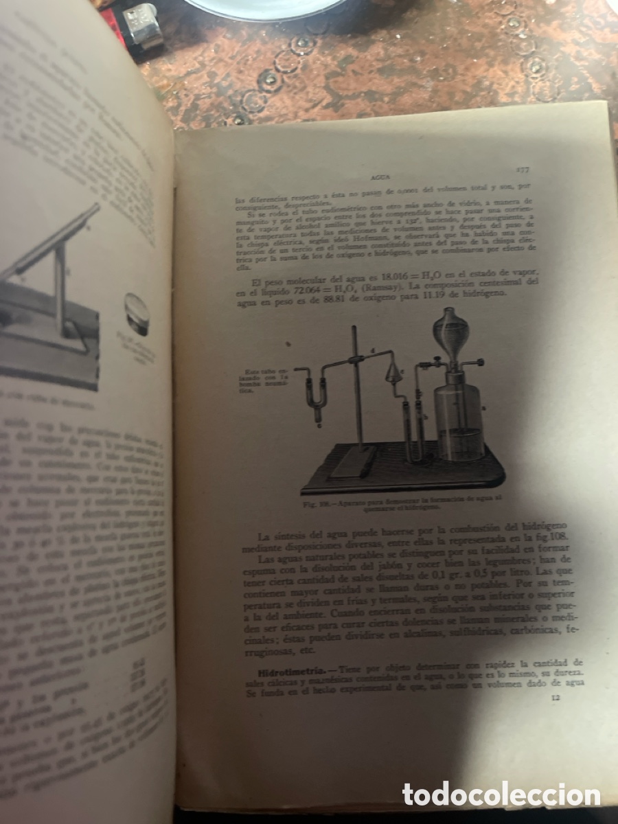 Libros antiguos: Libro Elementos de Quimica General y Descriptiva - Eugenio Mascare&ntilde;as - Foto 2