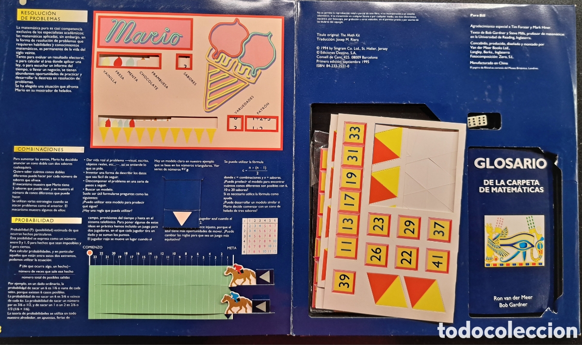 Libros antiguos: Carpeta de matem&aacute;ticas - Foto 4