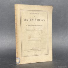 Libros antiguos: AÑO 1879 - ELEMENTOS DE MATEMATICAS - MARCELINO GAVILAN REYES - ALGEBRA