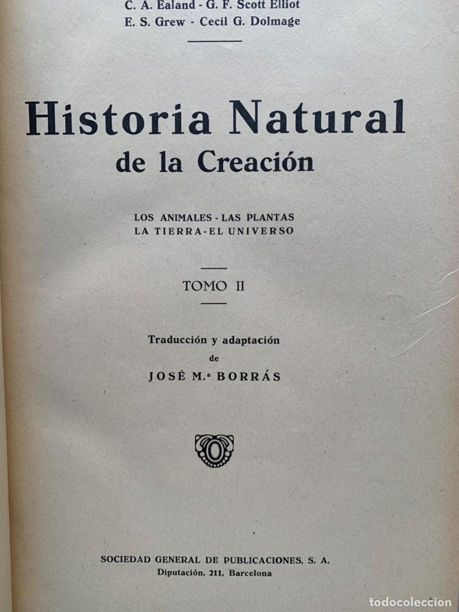 Libros antiguos: Historia Natural de la Creaci&oacute;n - Foto 6
