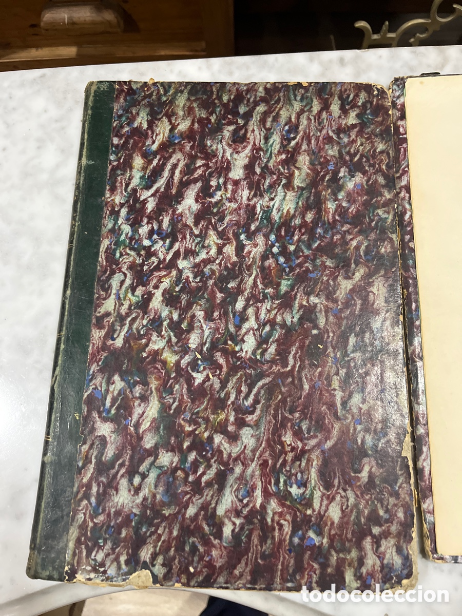 Libros antiguos: Pareja de libros de curso geom&eacute;trico descriptiva - Foto 3