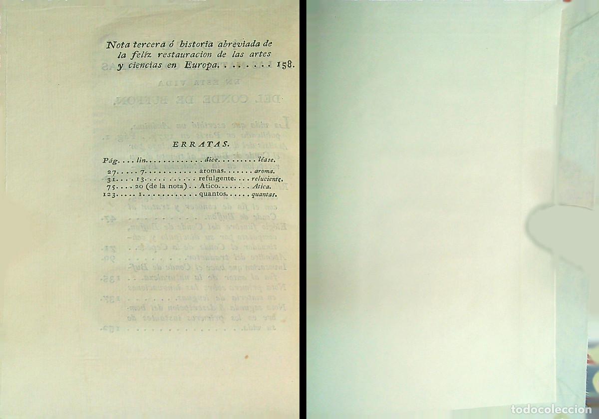 Libros antiguos: VIDA DEL CONDE DE BUFFON - 1797 - MADRID - Foto 4
