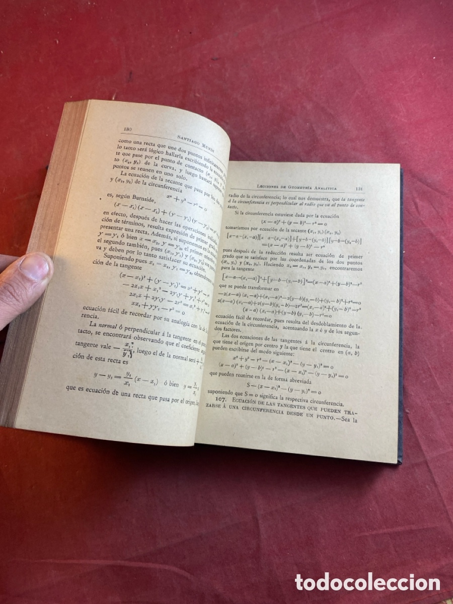 Libros antiguos: LECCIONES DE GEOMETR&Iacute;A ANAL&Iacute;TICA - Foto 4