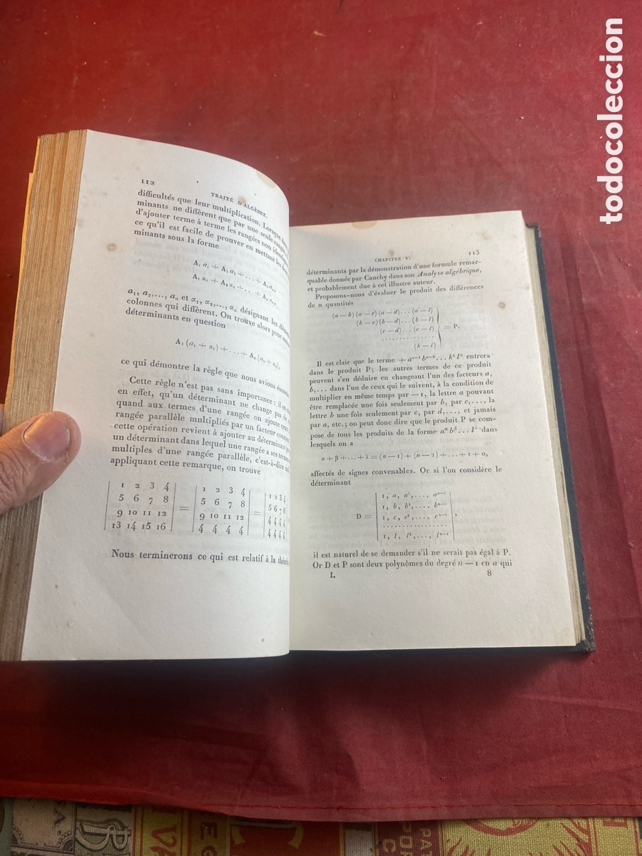 Libros antiguos: TRAIT&Eacute; D&rsquo;ALGEBRE - Foto 2