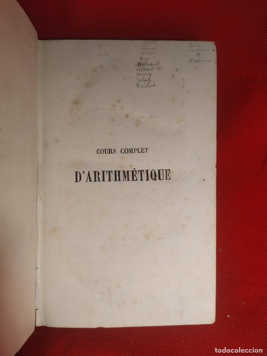 Libros antiguos: 1884. Cours darithmetique. Guilmin. - Foto 1