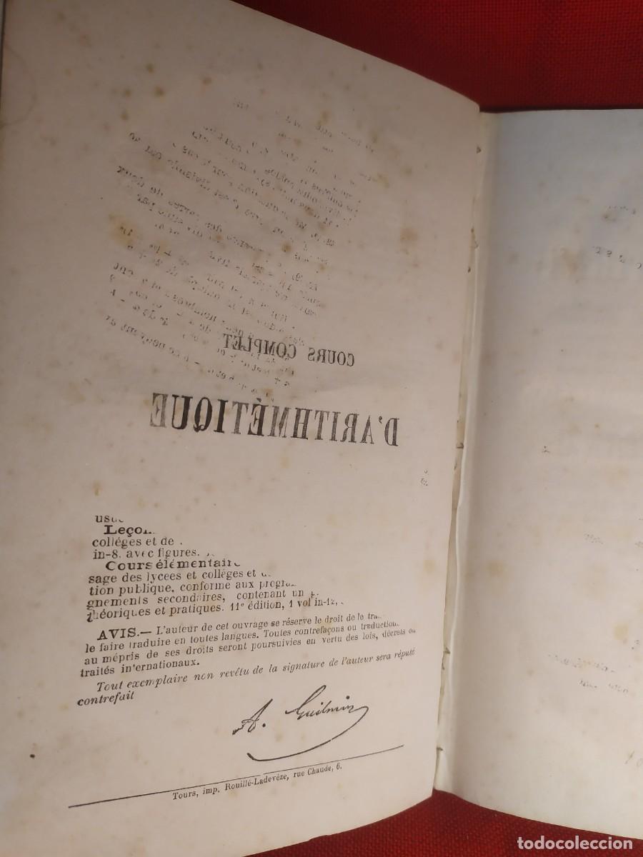 Libros antiguos: 1884. Cours darithmetique. Guilmin. - Foto 4
