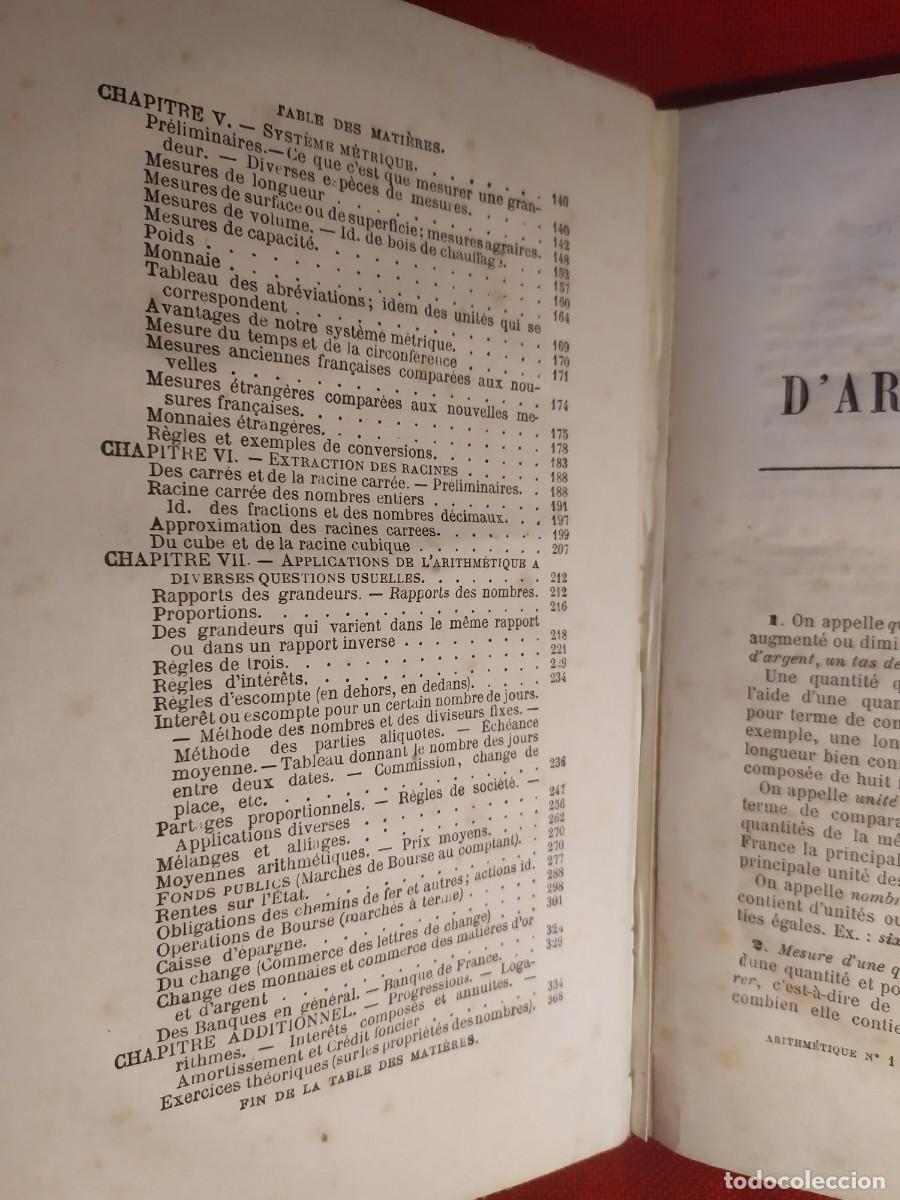 Libros antiguos: 1884. Cours darithmetique. Guilmin. - Foto 9