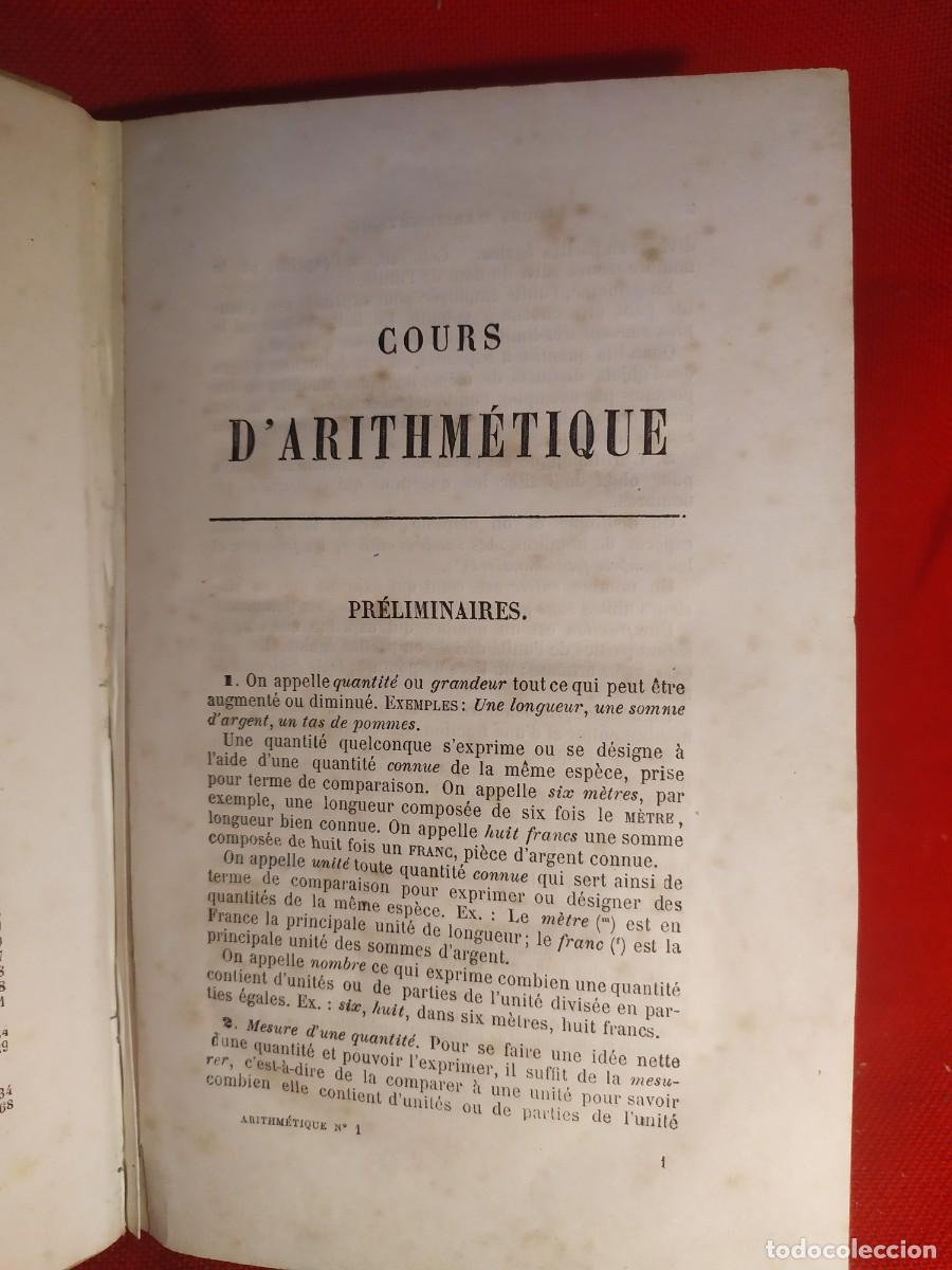 Libros antiguos: 1884. Cours darithmetique. Guilmin. - Foto 10