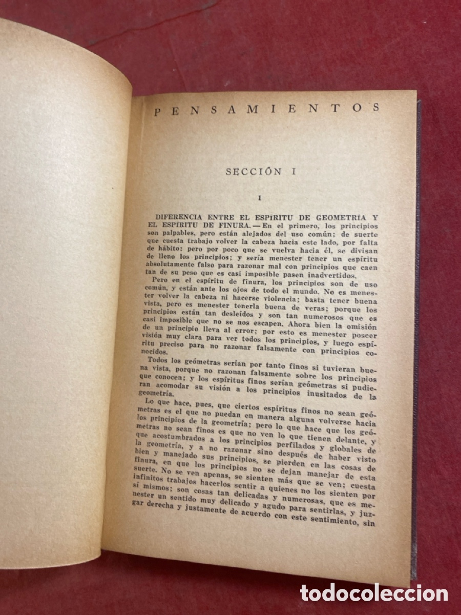 Libros antiguos: PENSAMIENTOS. PASCAL - Foto 3