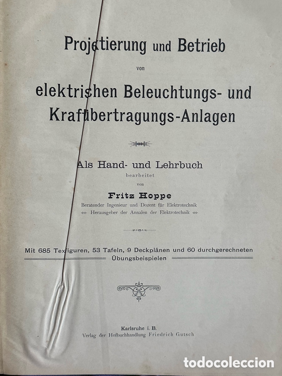Libros antiguos: Libro t&eacute;cnico electricidad fritz hoppe - Foto 3