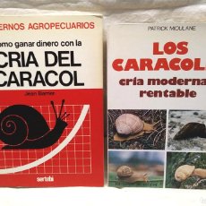 Libros antiguos: CRÍA DEL CARACOL DE JEAN BARRIER Y CRIA MODERNA RENTABLE DE PATRICK MIOULIN