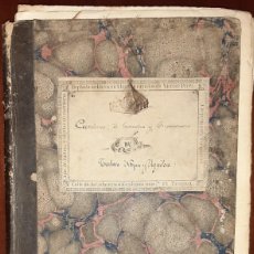 Libros antiguos: NOGUES Y AGUILERA, TEODORO: [CUADERNO DE GEOMETRÍA Y TRIGONOMETRÍA]. 1861. MANUSCRITO