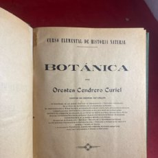 Libros antiguos: CURSO ELEMENTAL DE HISTORIA NATURAL BOTÁNICA