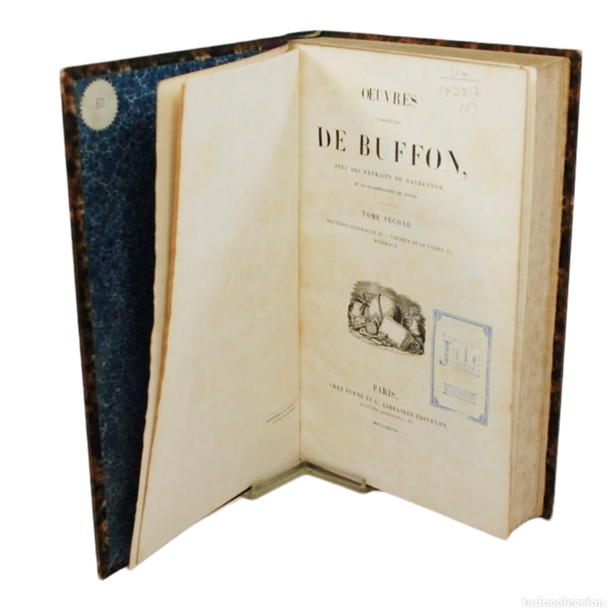 Libros antiguos: CONDE DE BUFFON - OEUVRES COMPLETES (THEORIE DE LA TERRE) - 1838 - Foto 2
