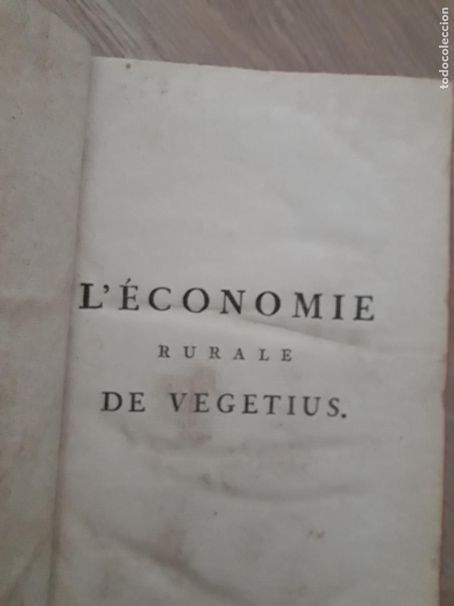 Libros antiguos: 1775 - L`&eacute;conomie rurale de vegetius. - Foto 2