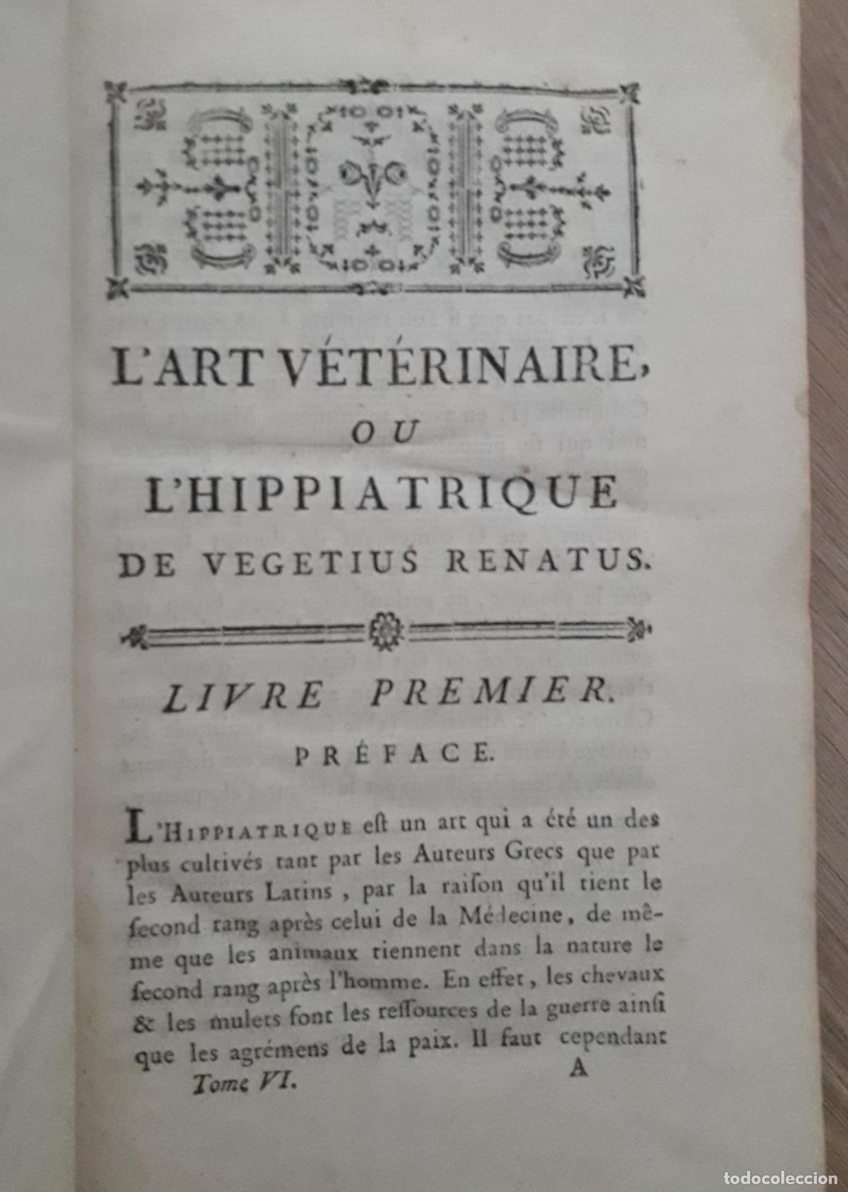 Libros antiguos: 1775 - L`&eacute;conomie rurale de vegetius. - Foto 3