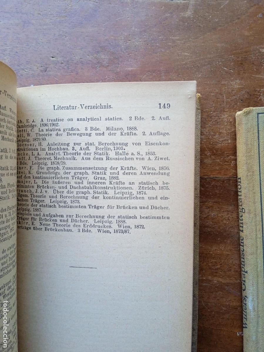 Libros antiguos: Sammlung Goschen Statik, Graphische Integration - Foto 6