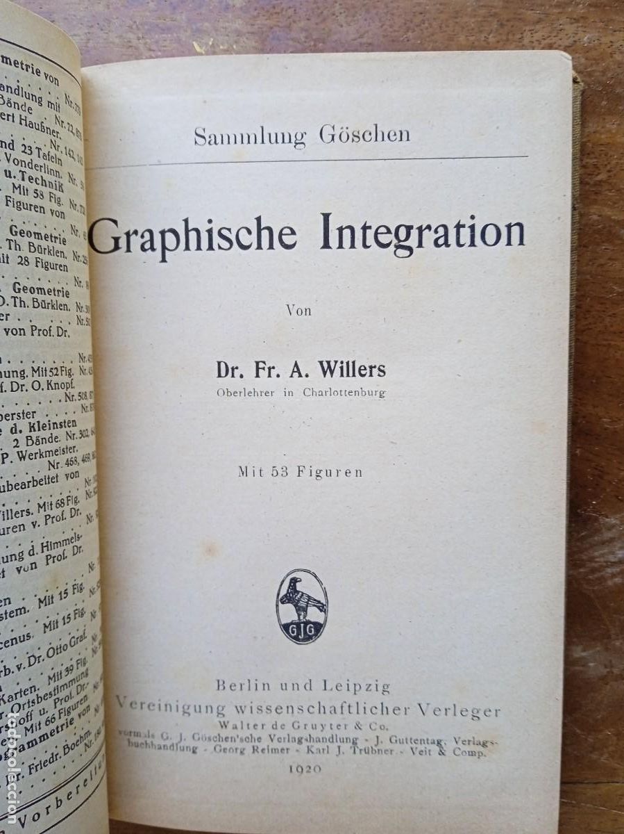 Libros antiguos: Sammlung Goschen Statik, Graphische Integration - Foto 10