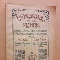 Libros antiguos: ENFERMEDADES DE LAS PLANTAS. MANUAL PRÁCTICO.... 1920