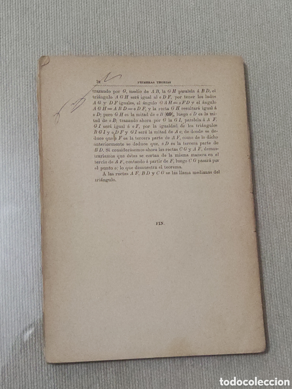 Libros antiguos: Primeras Teor&iacute;as de Geometr&iacute;a - Foto 2