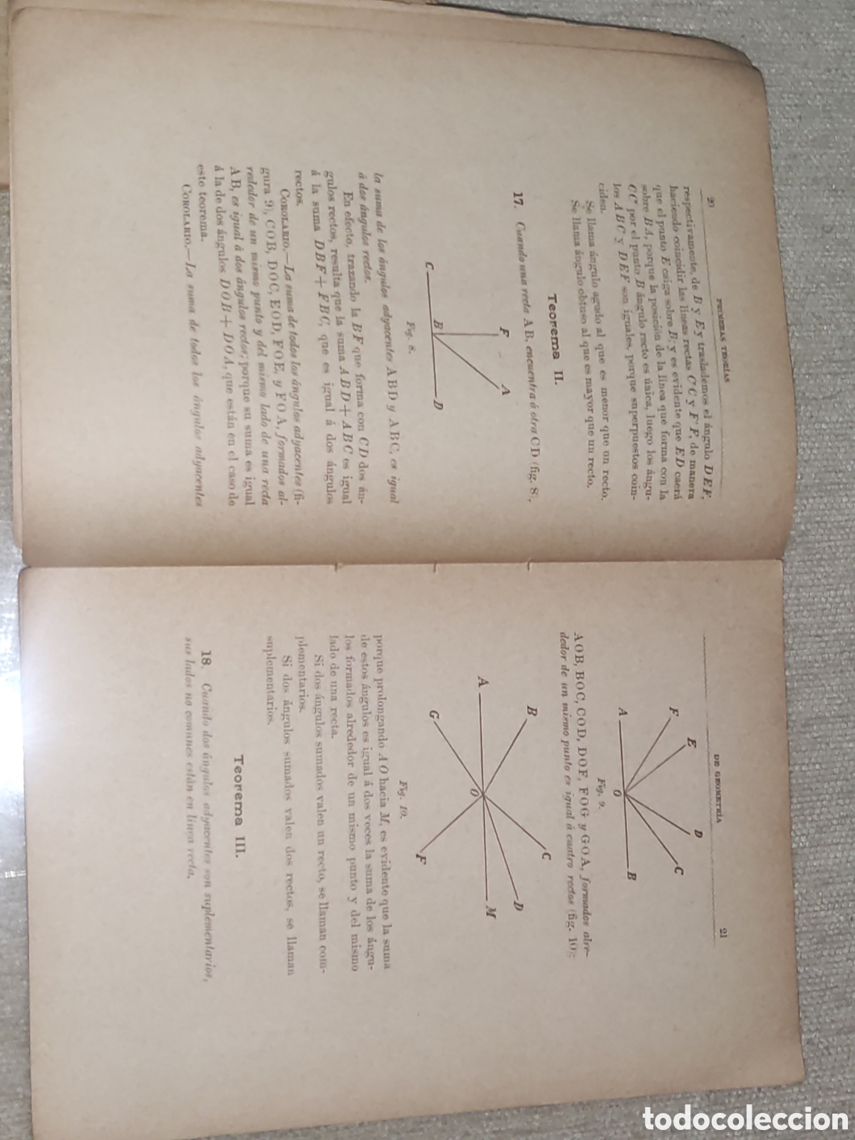 Libros antiguos: Primeras Teor&iacute;as de Geometr&iacute;a - Foto 5