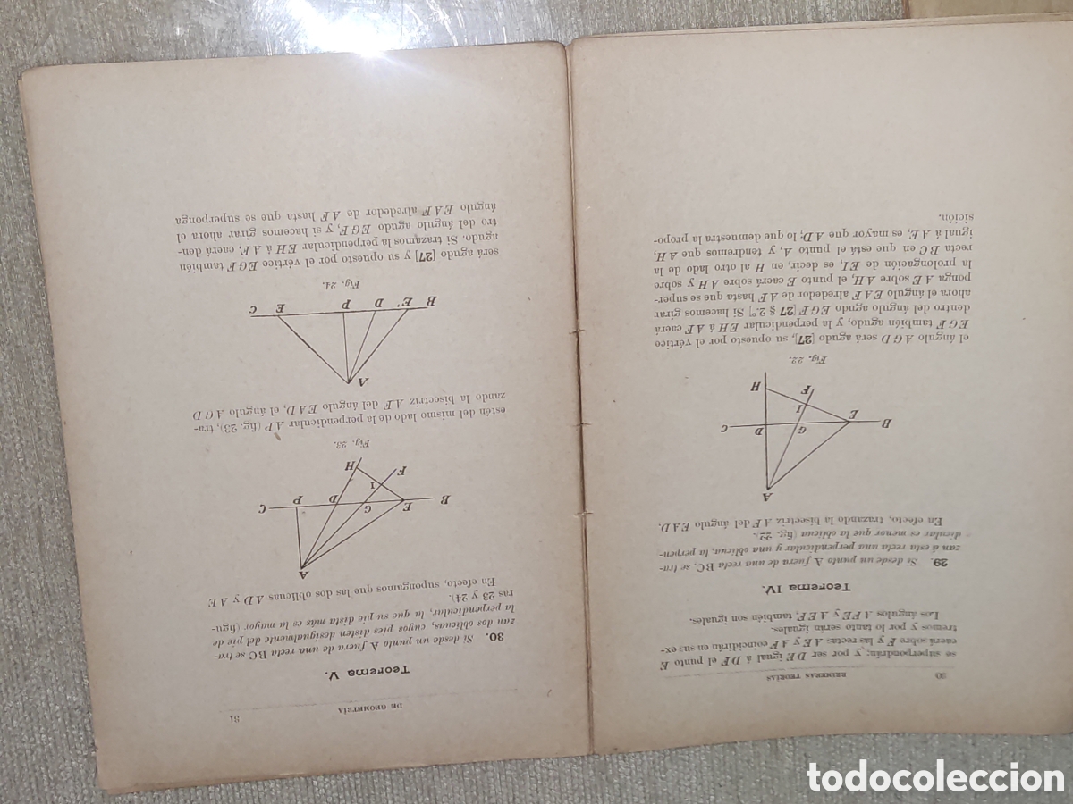 Libros antiguos: Primeras Teor&iacute;as de Geometr&iacute;a - Foto 6