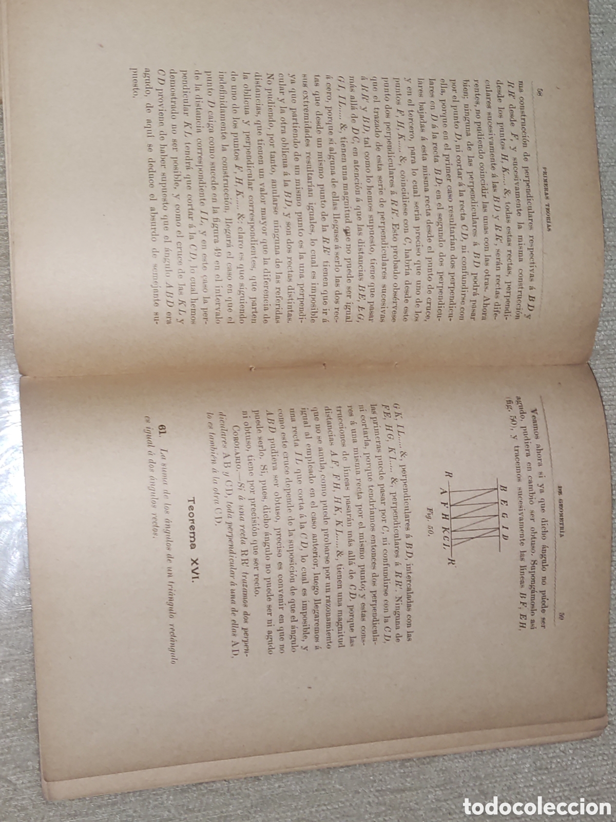 Libros antiguos: Primeras Teor&iacute;as de Geometr&iacute;a - Foto 8