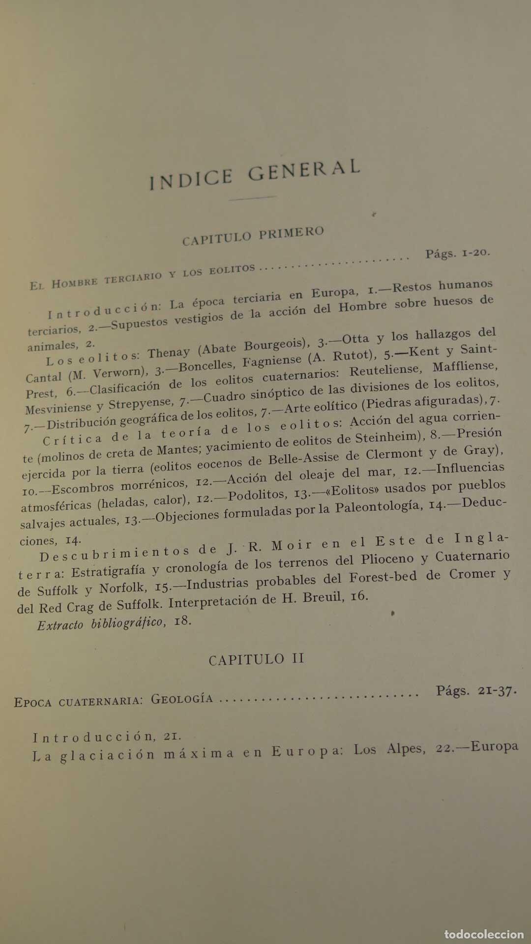 Libros antiguos: EL HOMBRE F&Oacute;SIL. Obermaier. 1925 - Foto 2
