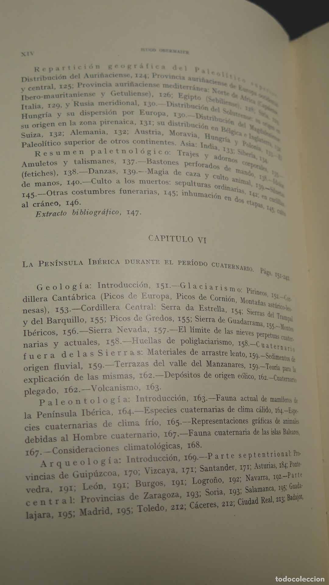 Libros antiguos: EL HOMBRE F&Oacute;SIL. Obermaier. 1925 - Foto 5