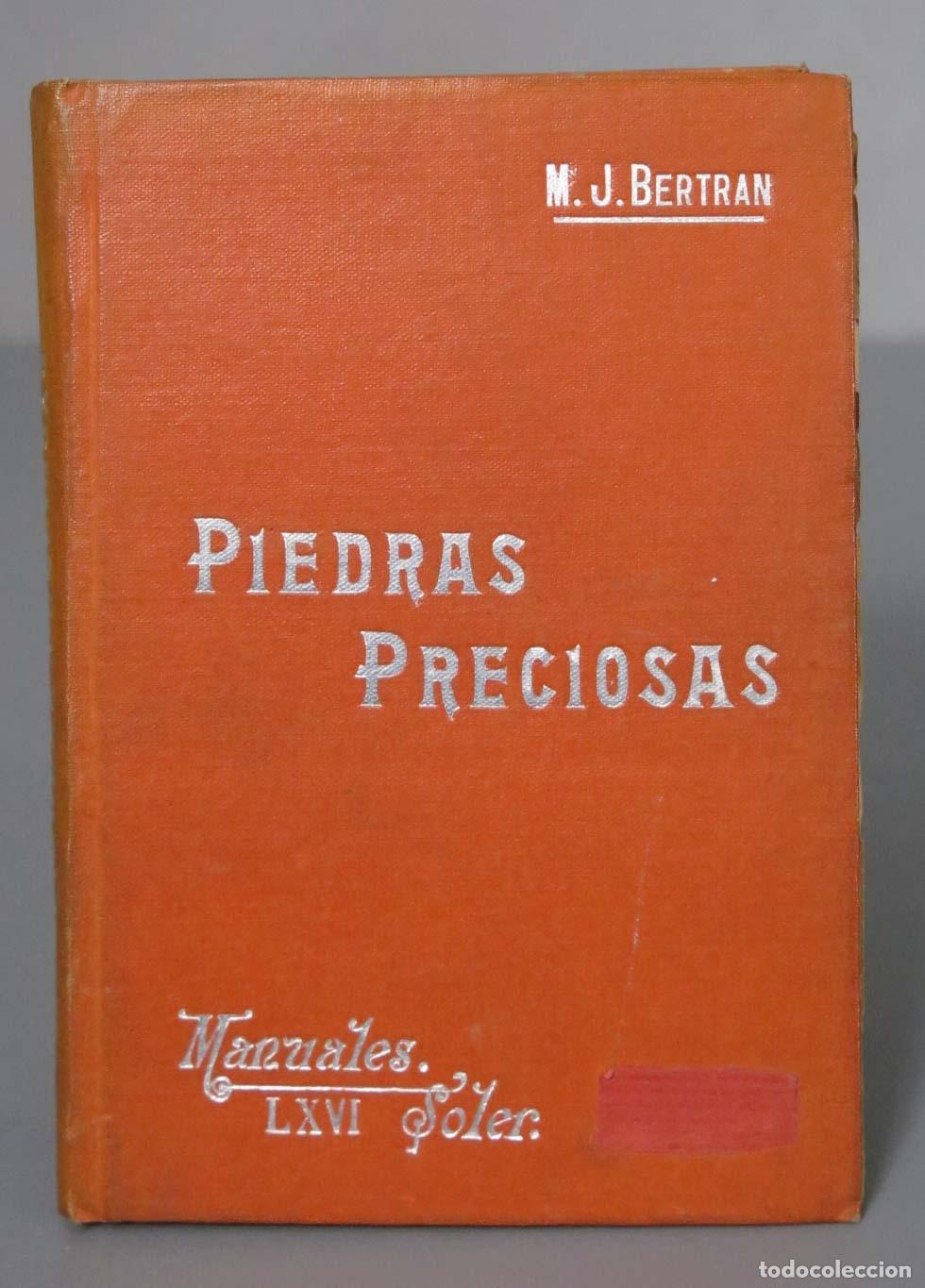 Libros antiguos: Piedras preciosas. BERTRAN - Foto 1