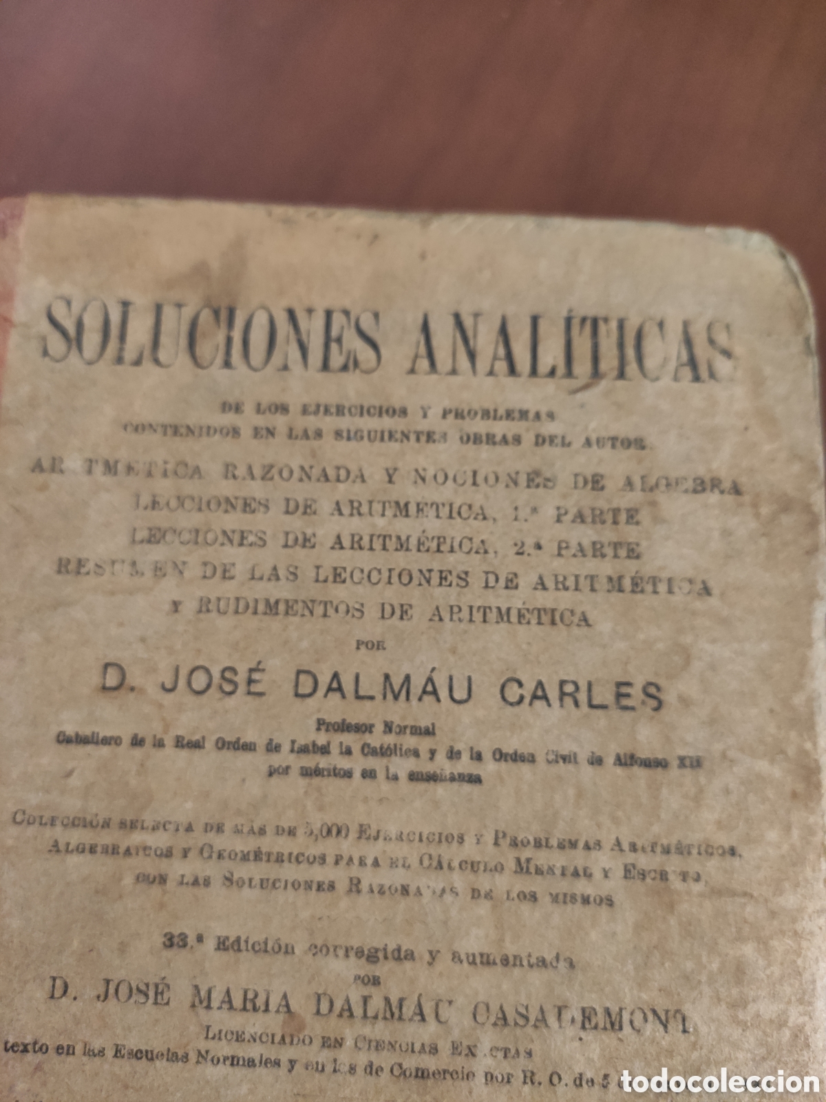 Libros antiguos: Soluciones anal&iacute;ticas. Antiguo. - Foto 5