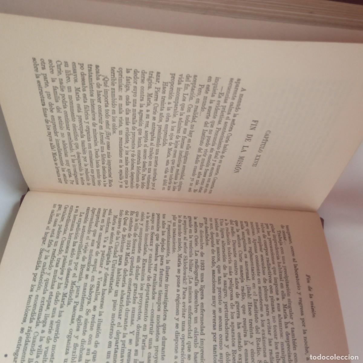 Libros antiguos: La vida heroica de Mar&iacute;a Curie - Foto 4
