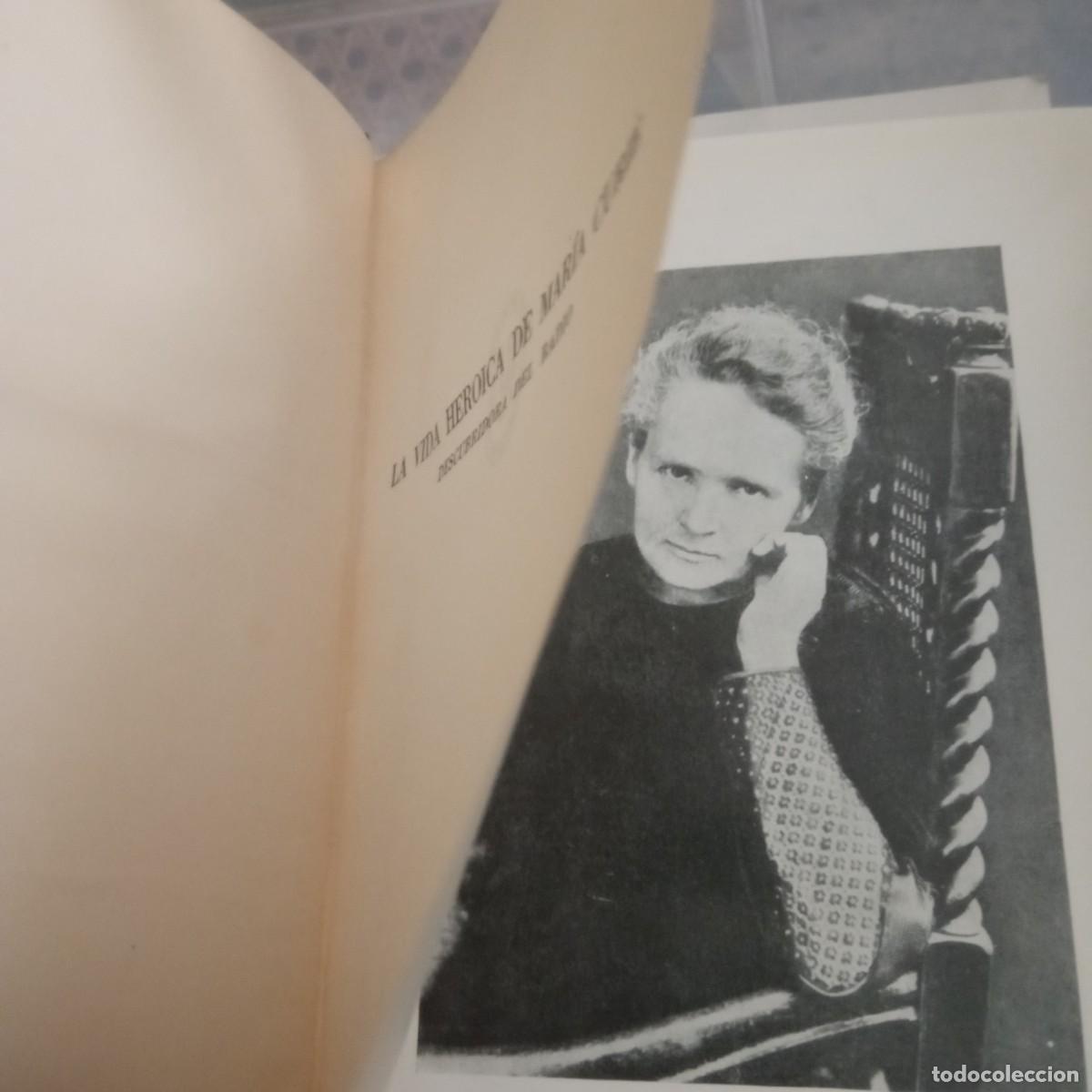 Libros antiguos: La vida heroica de Mar&iacute;a Curie - Foto 6